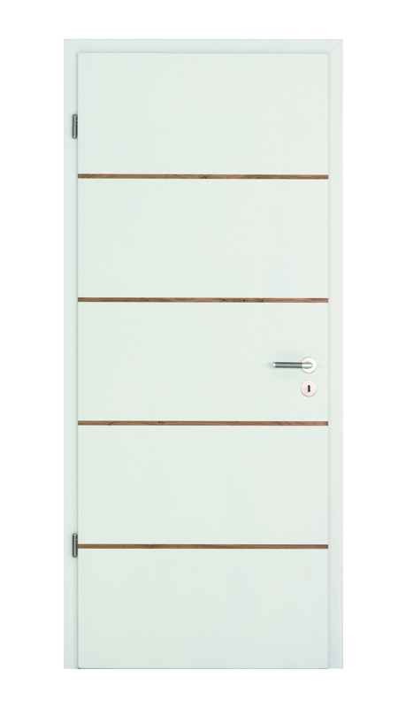 Konold Türblatt Lisenen G00 L50 Eiche Astig RAL 9010 